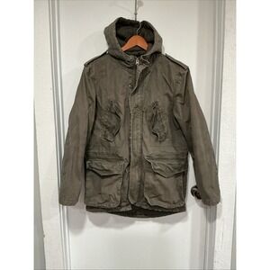 Converse Military Field Jacket, Army Green, Men's Small, Farm Chore Coat, Lined